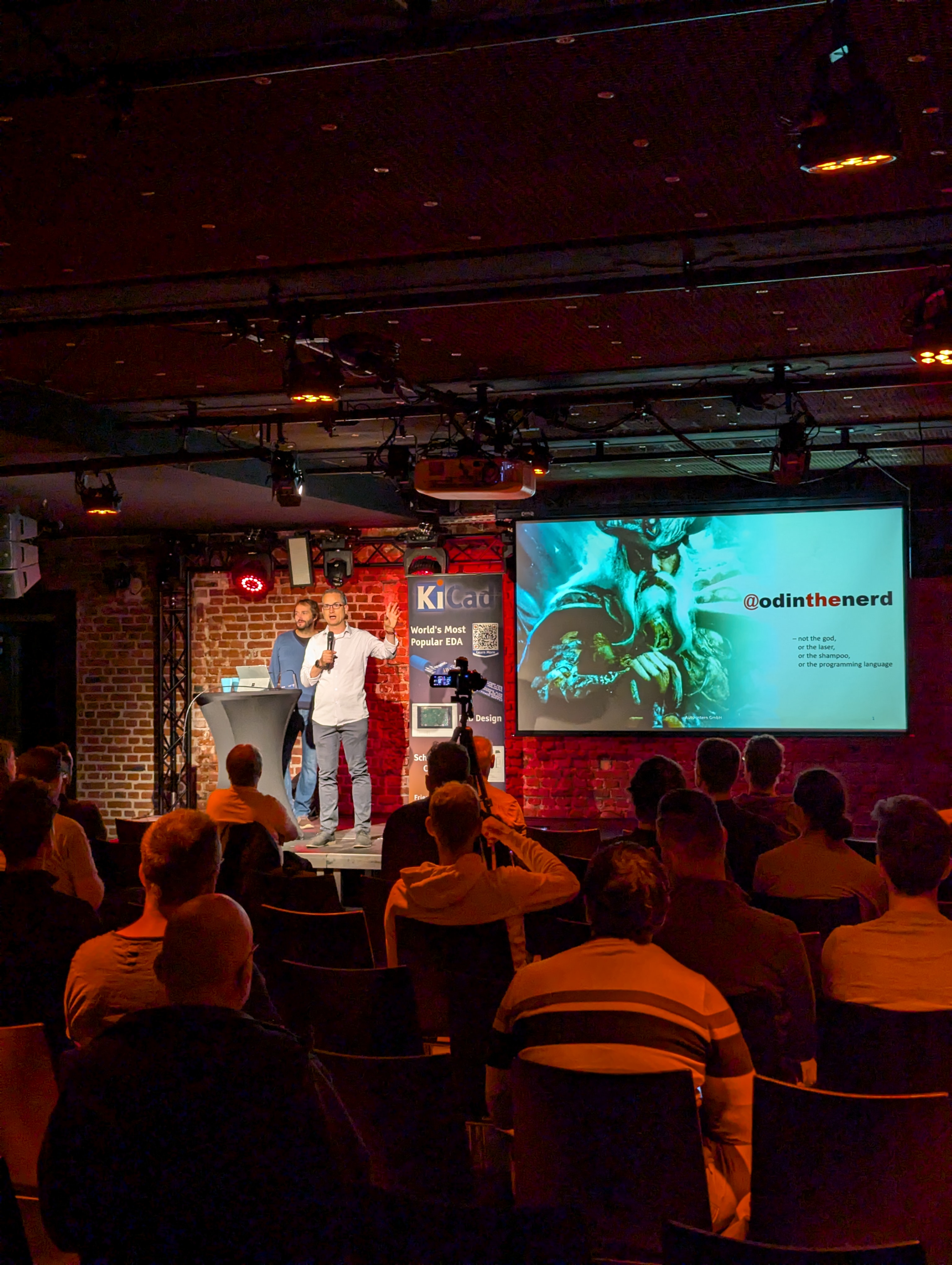 Odin Holmes on stage at KiCon Europe 2024 — Edgy talk