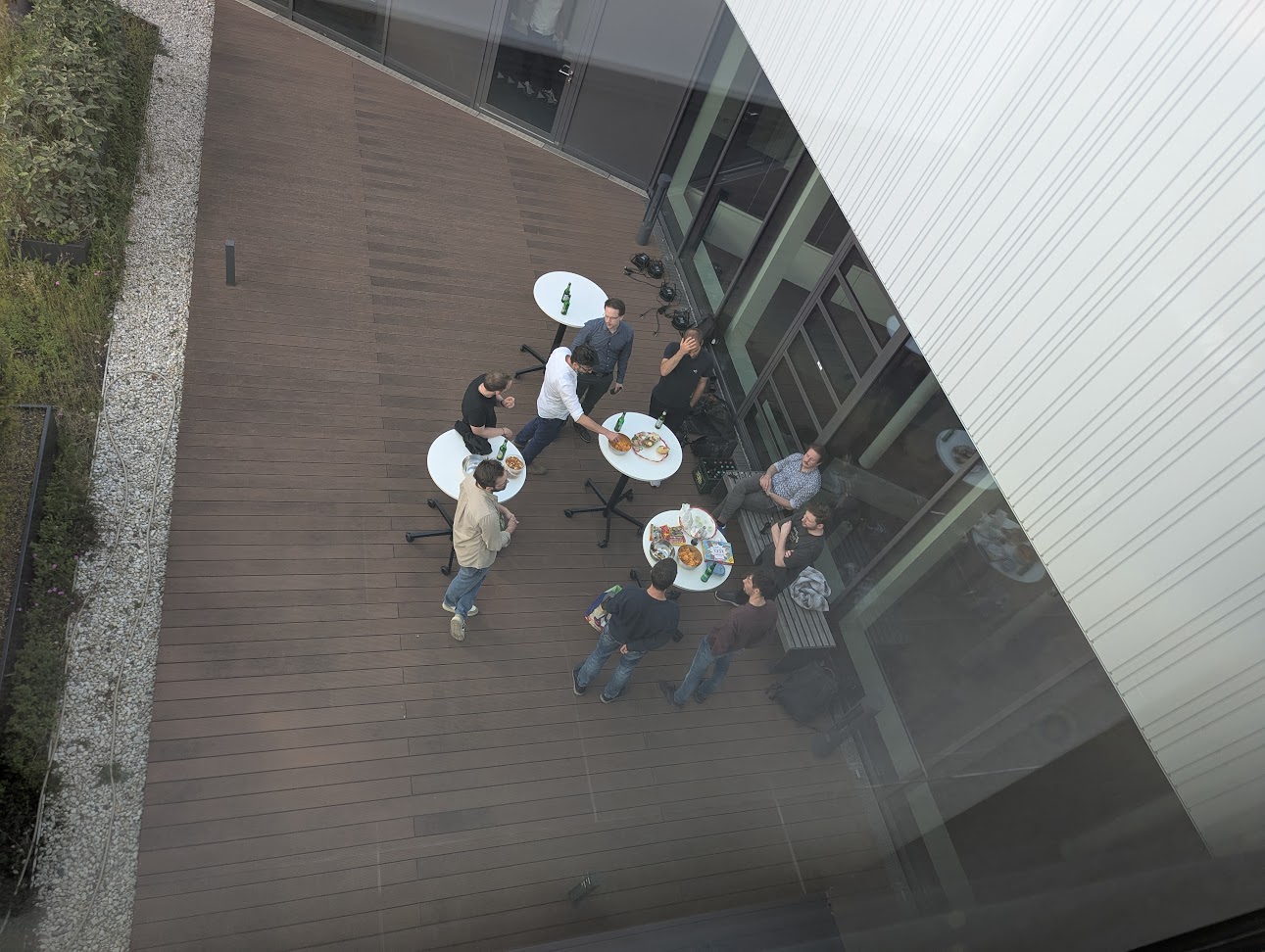 Last of the last – conversations still going strong on the rooftop