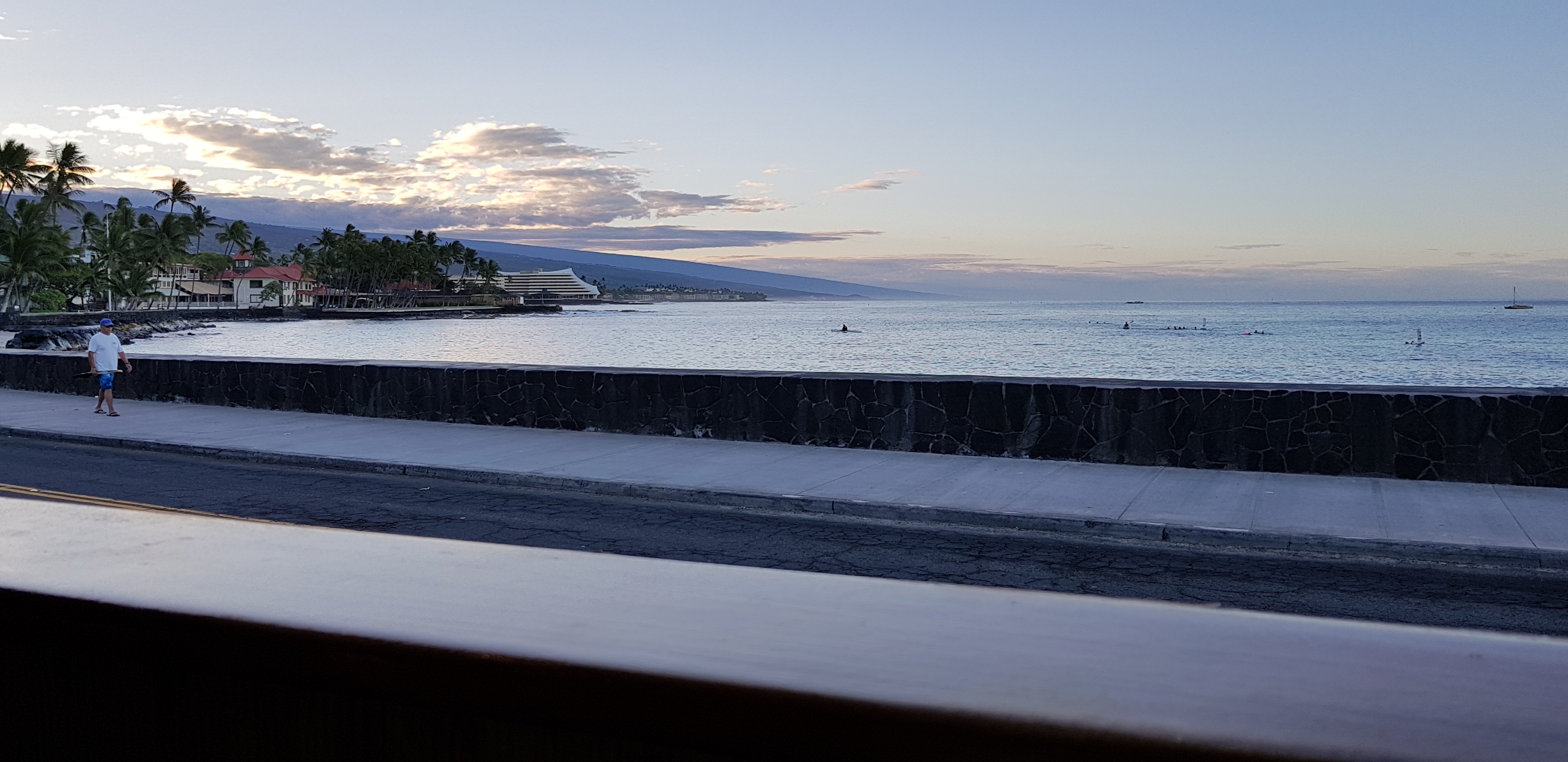Early morning on the Kona waterfront — ISO C++ Committee meeting, February 2019